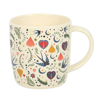 Mug Floral folk Crème