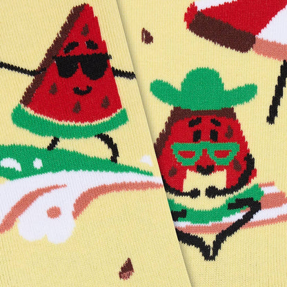 Chaussettes Pastèques à la plage