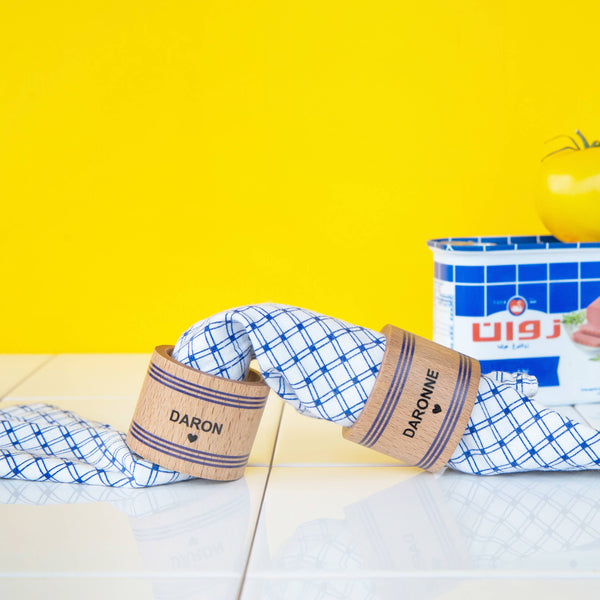 Houten servetringen – Familiecollectie