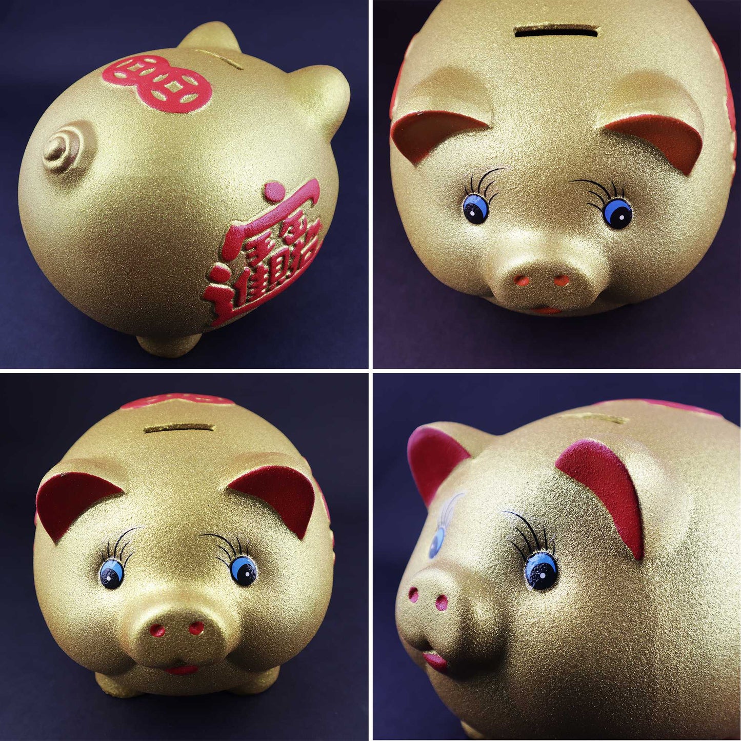 Golden Lucky Piggy Bank