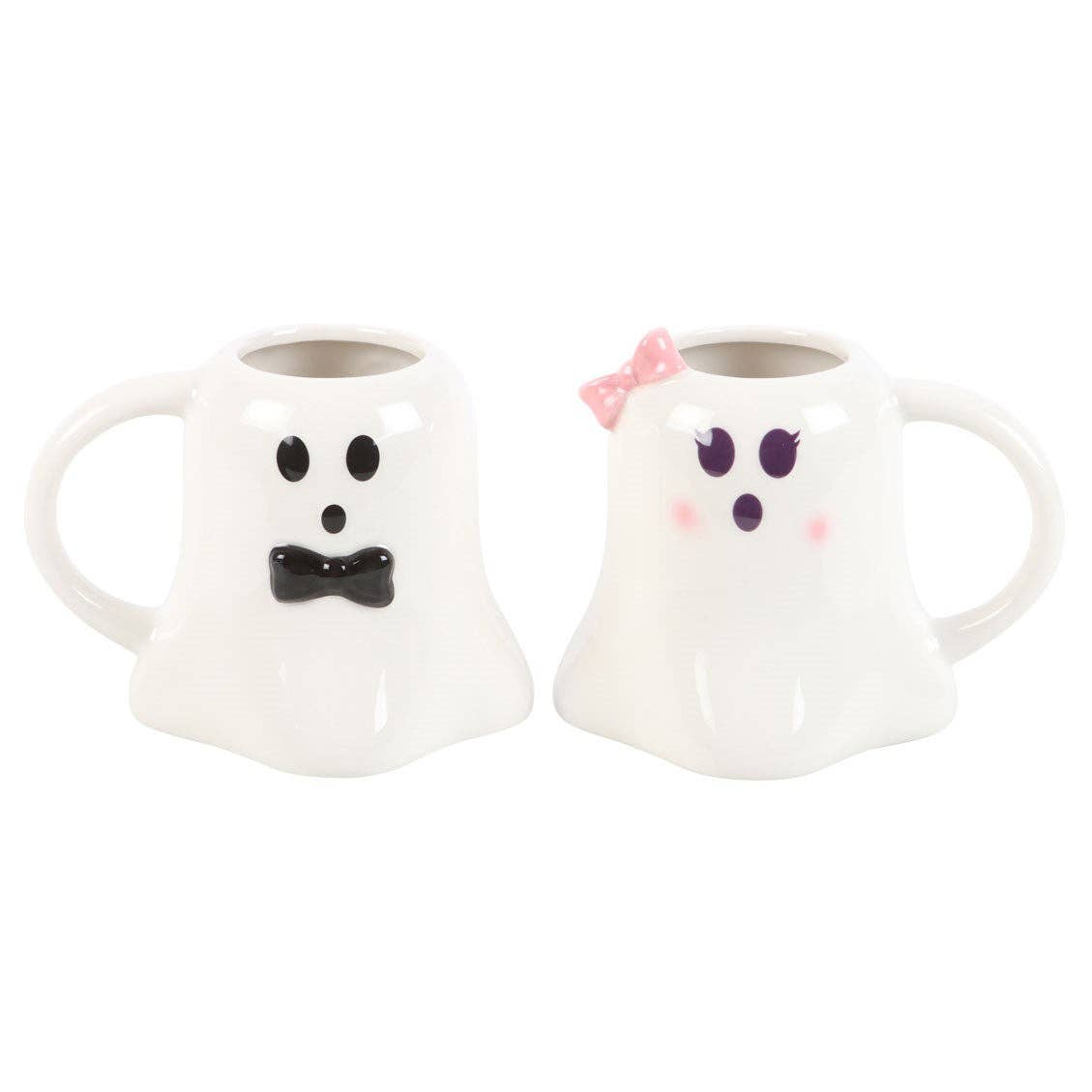 Mr and Mrs Ghost "Boo" Mug Set