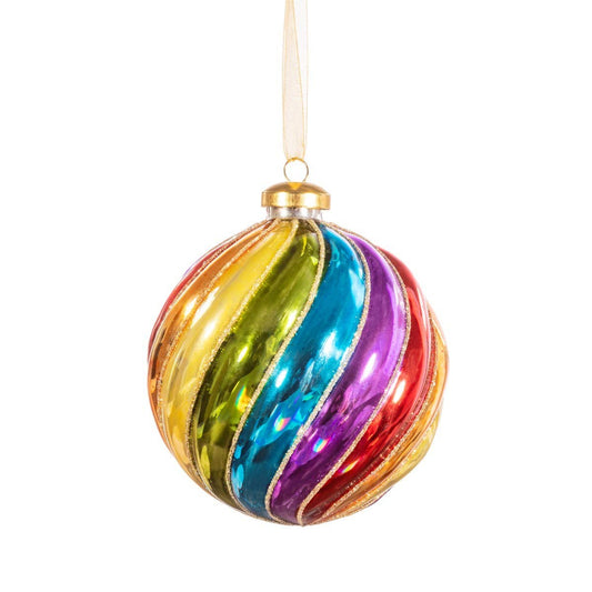 Spiraalvormige regenboogbal