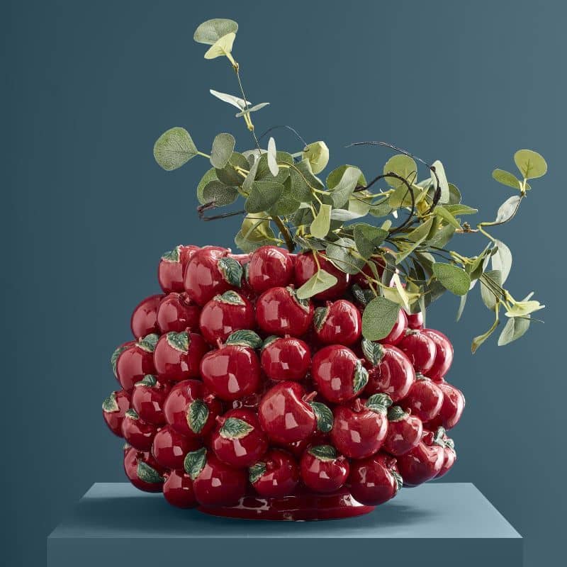 Vase Pomme, Grès rouge, 42 x 42 x 32 cm