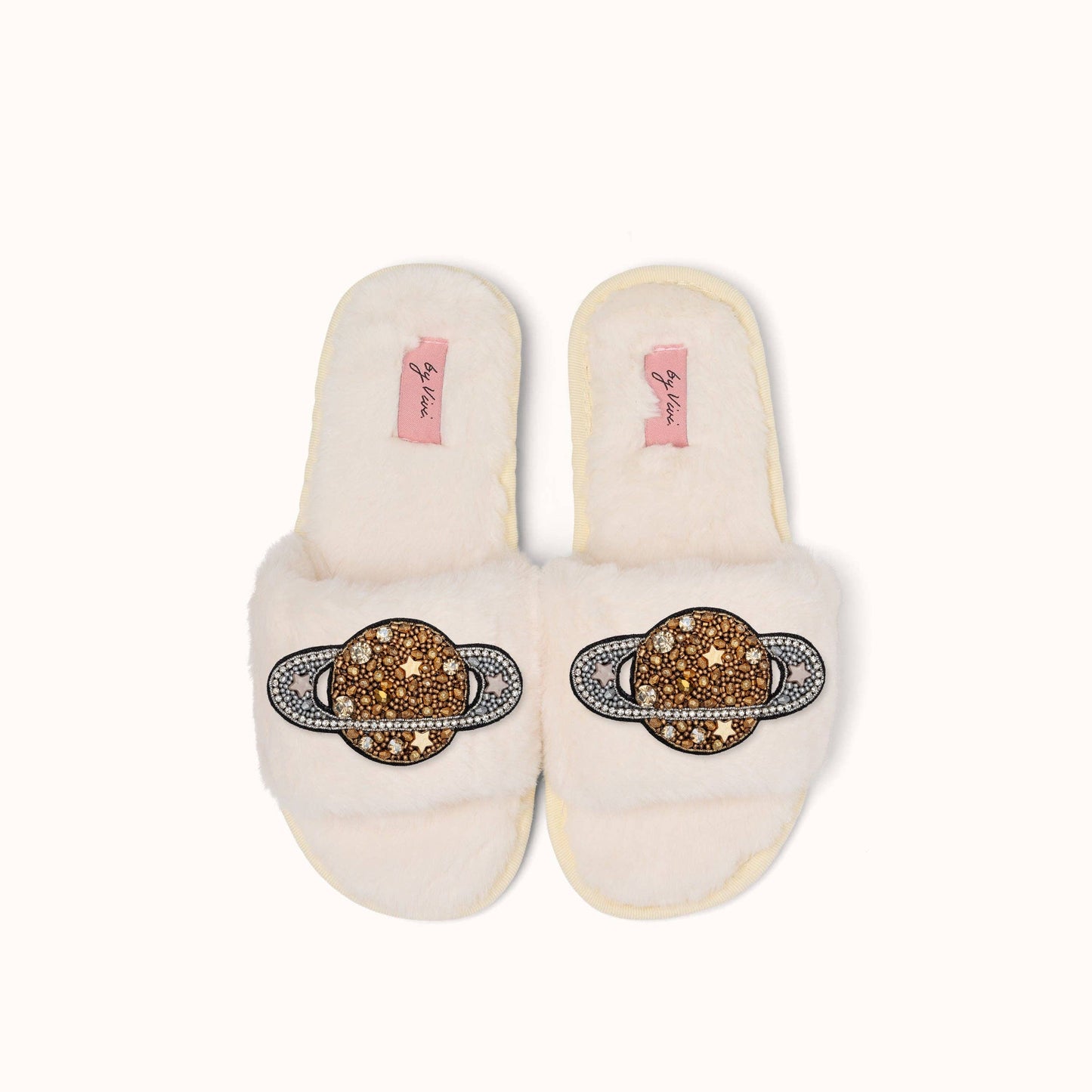 Pair of slippers brooches - Saturn