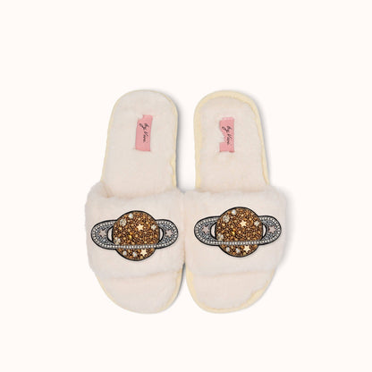 Pair of slippers brooches - Saturn