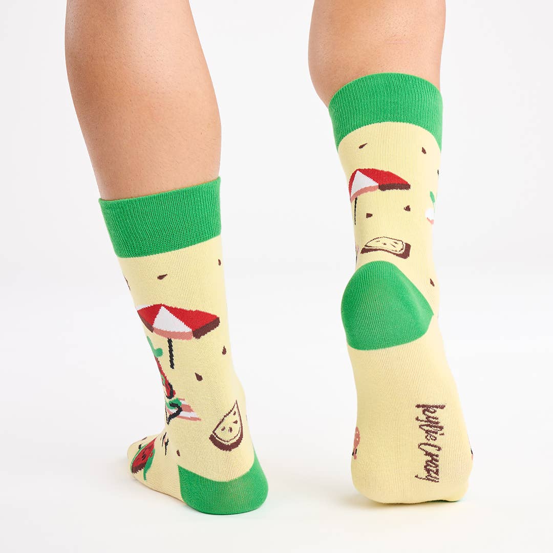 Chaussettes Pastèques à la plage