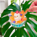 White Duck Cornflakes ontbijtgranen sticker