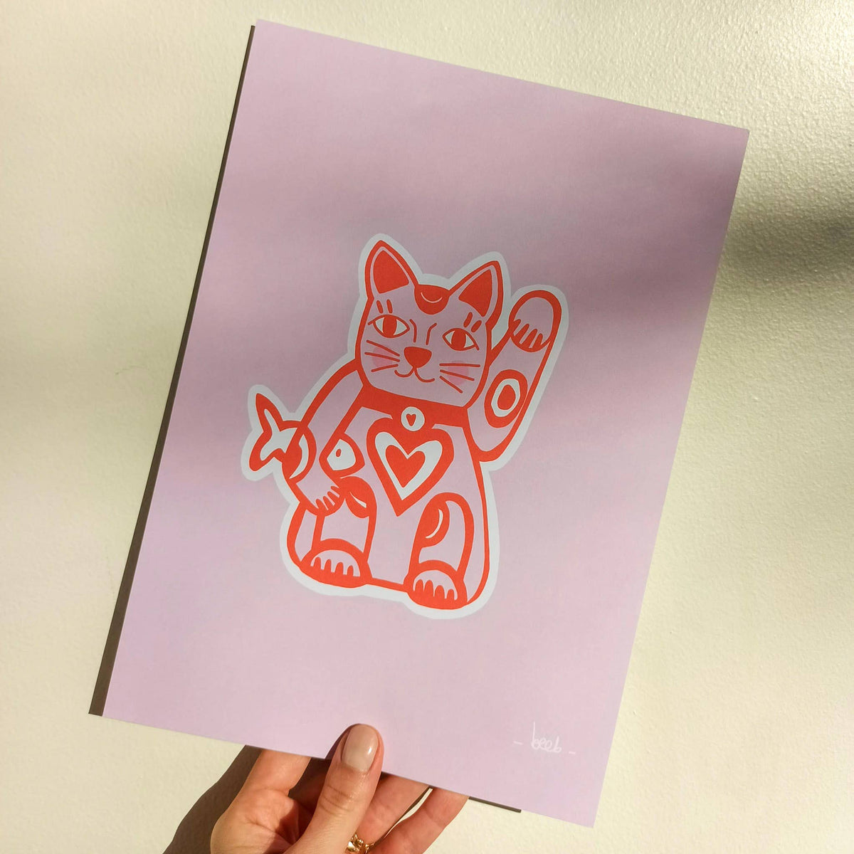 "Lucky Cat" Poster