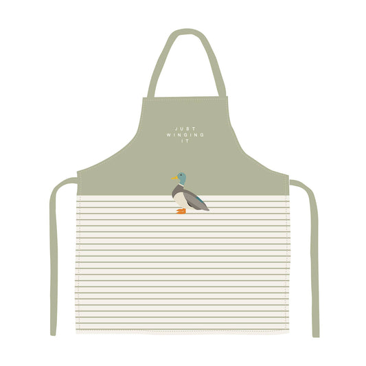 Apron (recycled cotton) - RSPB free, like a bird (mallard)