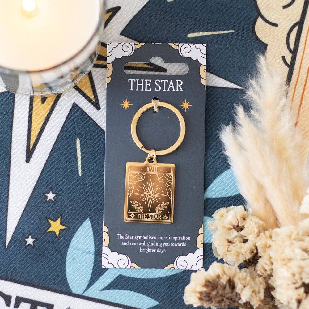 The Star Tarot Card Keychain