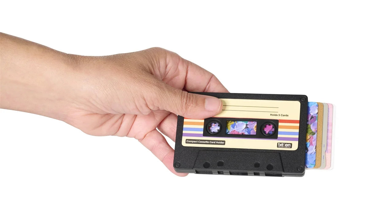 Porte-cartes Cassette noire