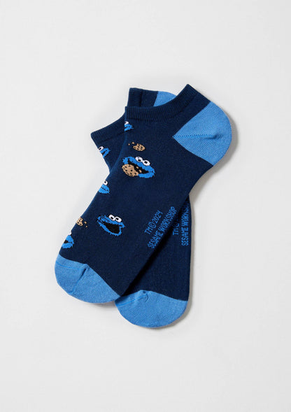 BeSesameStreet Cookie Monster Short Socks