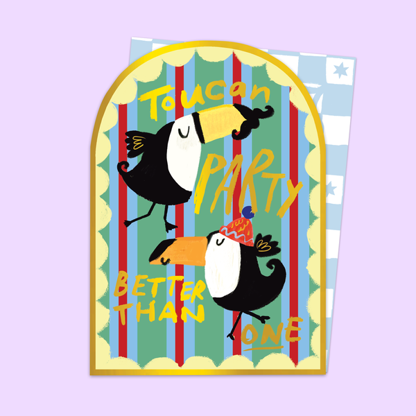 Carte en Arche de Fête de Toucan