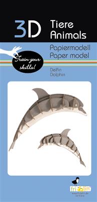 3D-papieren model - Dolfijn