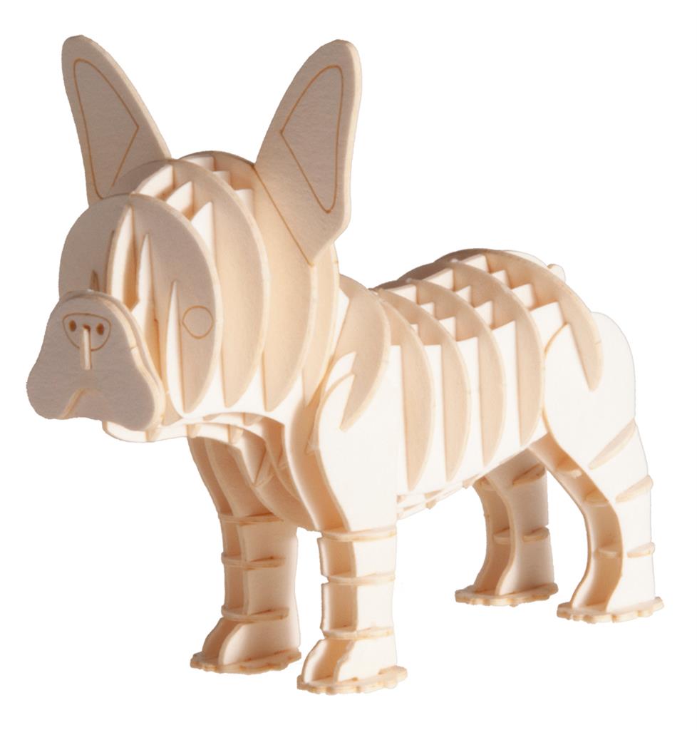 Modèle en papier 3D – Bouledogue