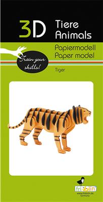 3D Paper Model - Tiger