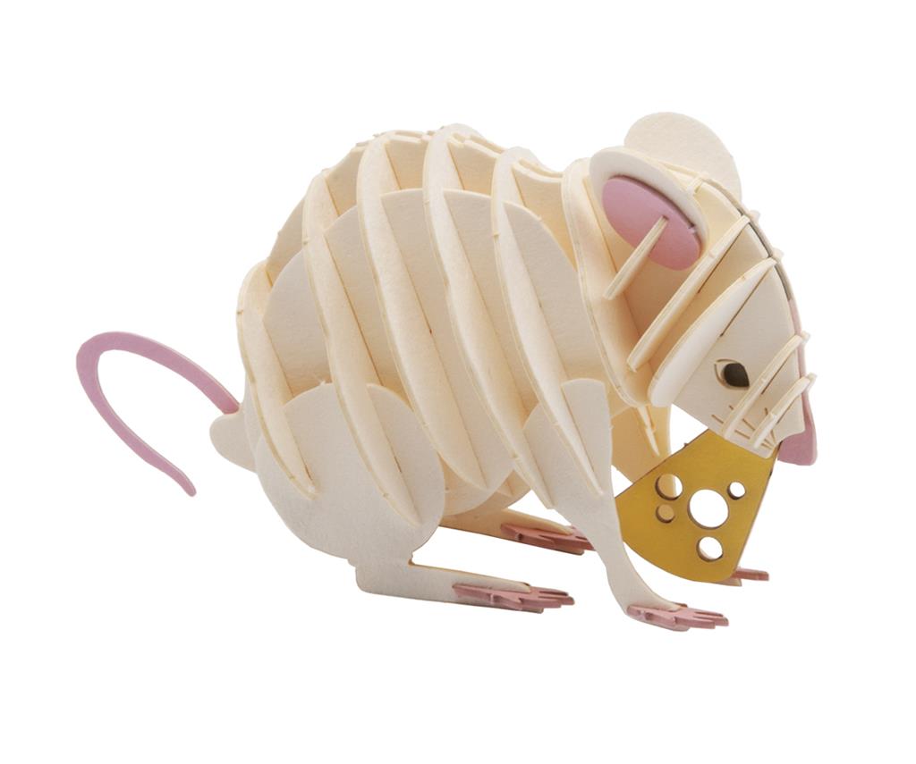 3D-Papiermodell - Souris Blanche
