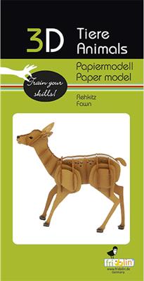 3D-Papiermodell Faon - Fridolin