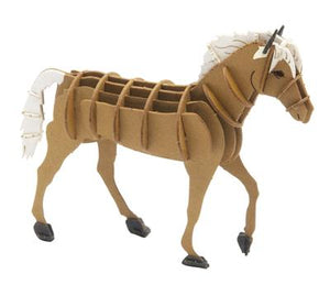 3D Papieren Model - Cheval Haflinger