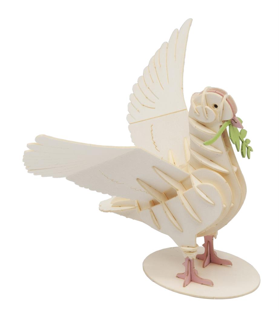 3D Paper Model - Pigeon Blanc