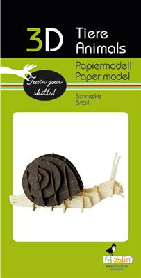 3D Paper Model - Snail