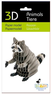 3D Paper Model - Raccoon