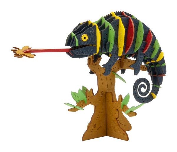 3D-papieren model - Kleurrijke kameleon
