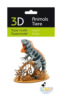 Modèle En Papier 3D - Lézard