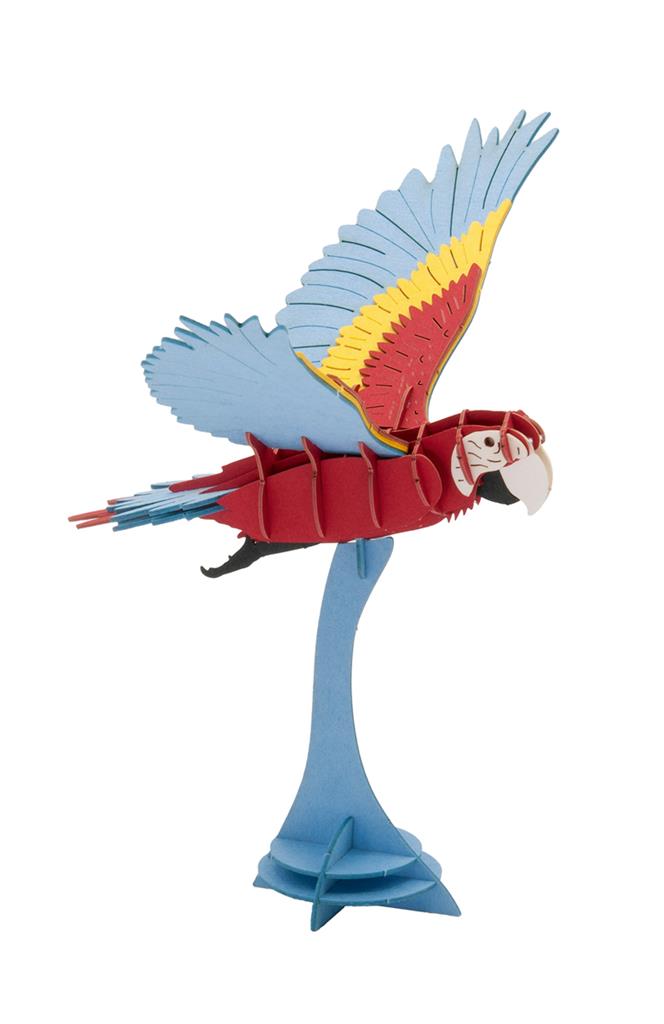 3D Paper Model - Flying Macaw