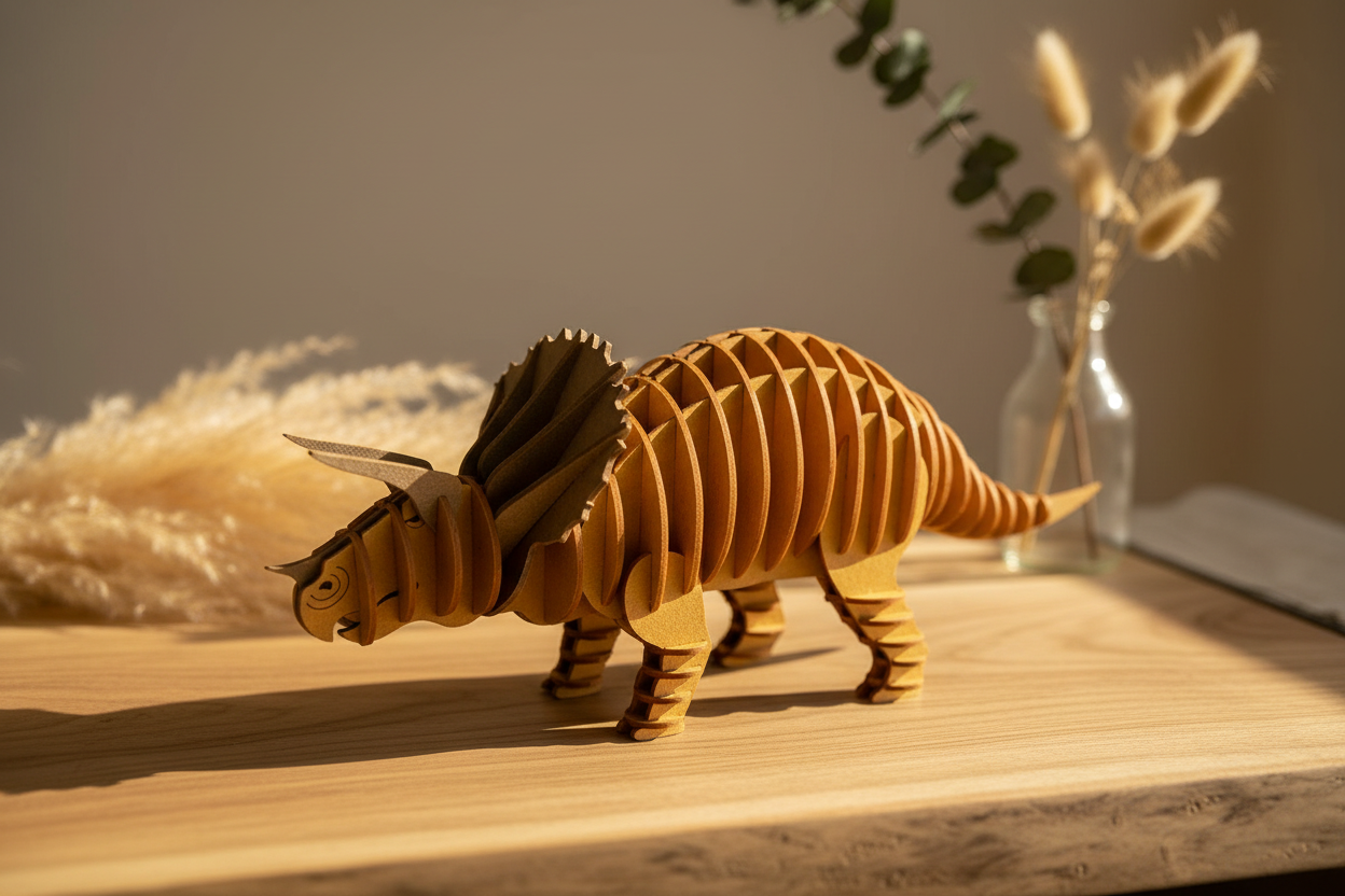 Modèle En Papier 3D - Tricératops