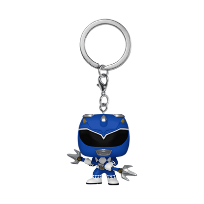 Ranger Bleu Pop! Keychain Power Rangers 30th porte-clés Pocket POP! Vinyl Blue Ranger 4 cm