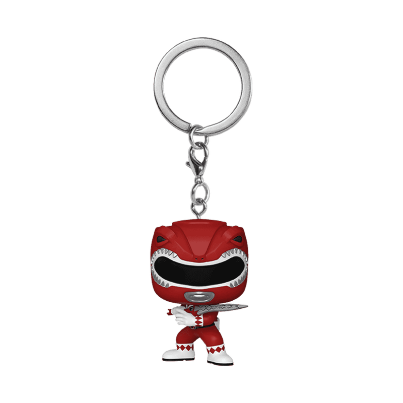 Ranger Rouge Pop! Keychain Power Rangers 30th porte-clés Pocket POP! Vinyl Red Ranger 4 cm