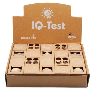 Casse-tête eco: 3D PUZZEL, ass. de 4 modèles, en bois, en boîte fenêtre 4,8x4,8x4,8cm, en présentoir 25x20x20cm, 8+