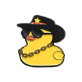 Pin's Canard Jaune Gangsta