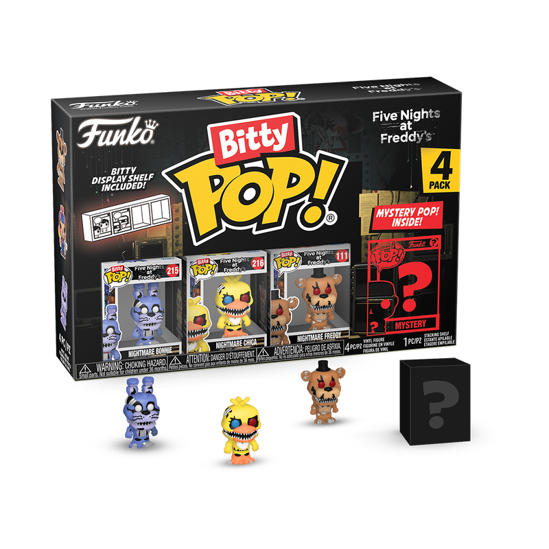 FIVE NIGHTS AT FREDDY'S Bitty Pop 4 Pack 2.5cm Nightmare Bonnie