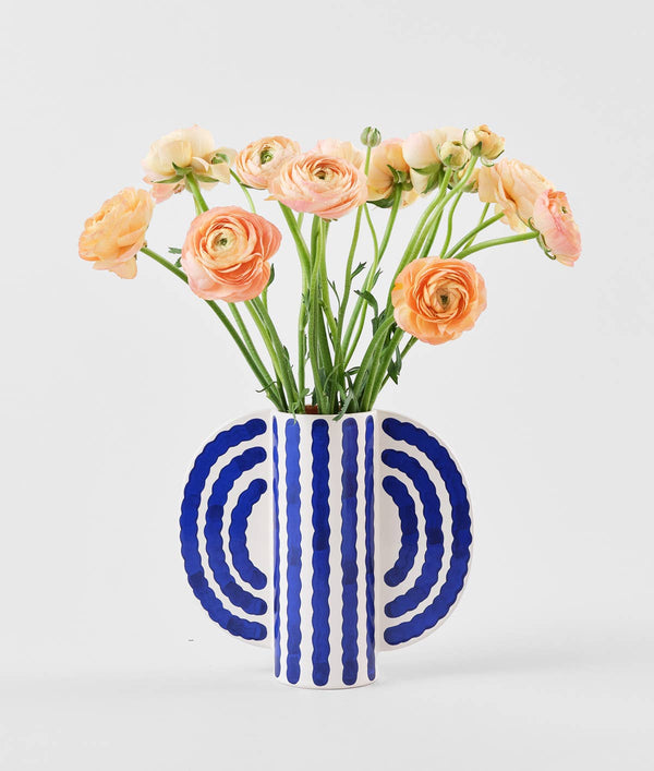 "Kleine vlinder" vaas - Blauw