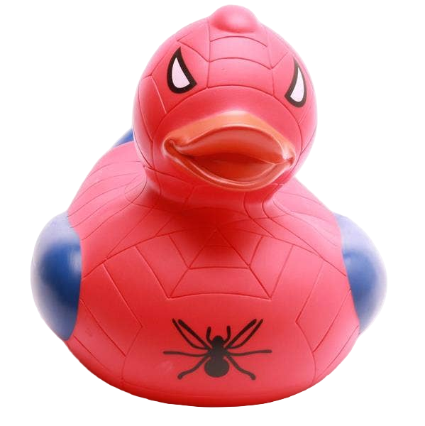 Rood-blauwe superheldeneend XL