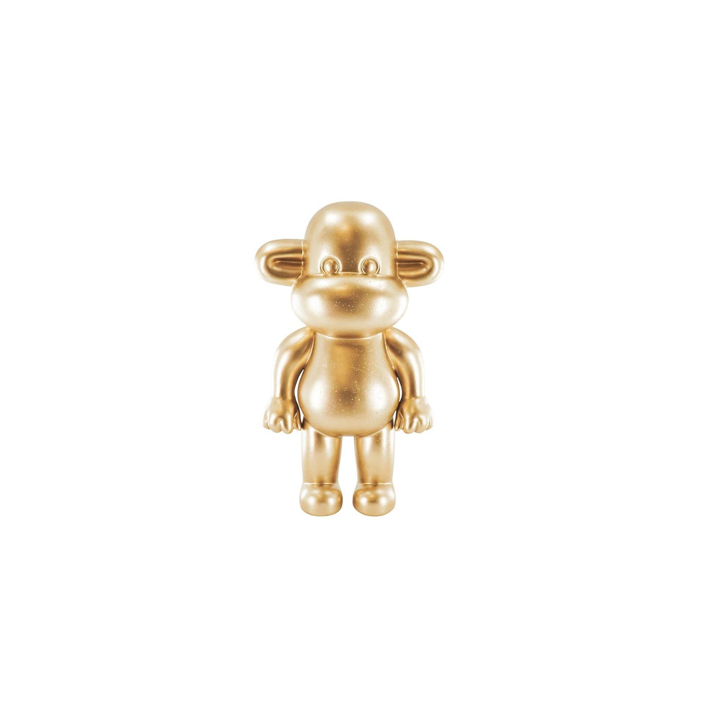 Ornament - Aapje beeldje 'De Legende' - Polyhars - Goud - 11x7x19cm