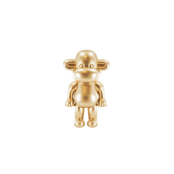 Ornement - Figurine Singe 'La Légende' - Résine - Or - 20,5x13,5x35cm
