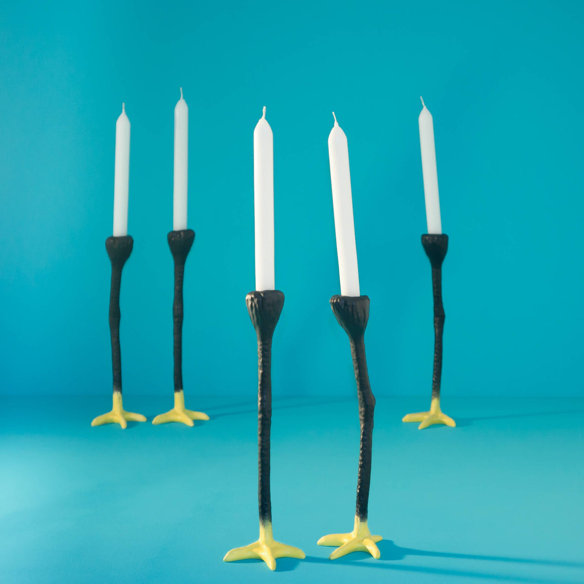 Bougeoirs Jambes Longues d'Oiseau