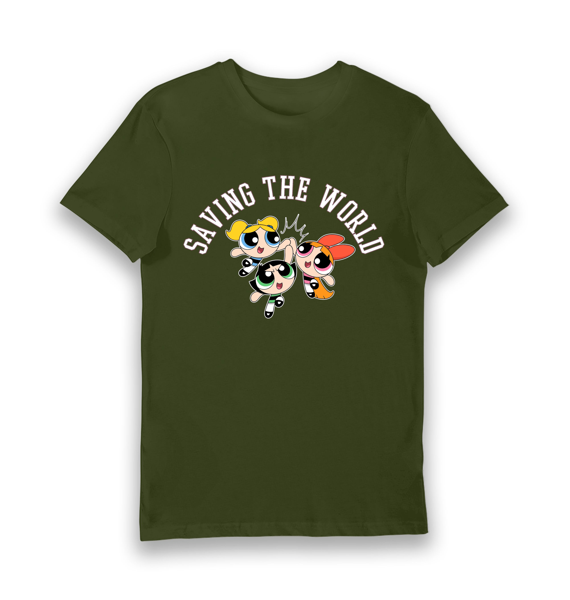 T-shirt adulte Powerpuff Girls Saving the World