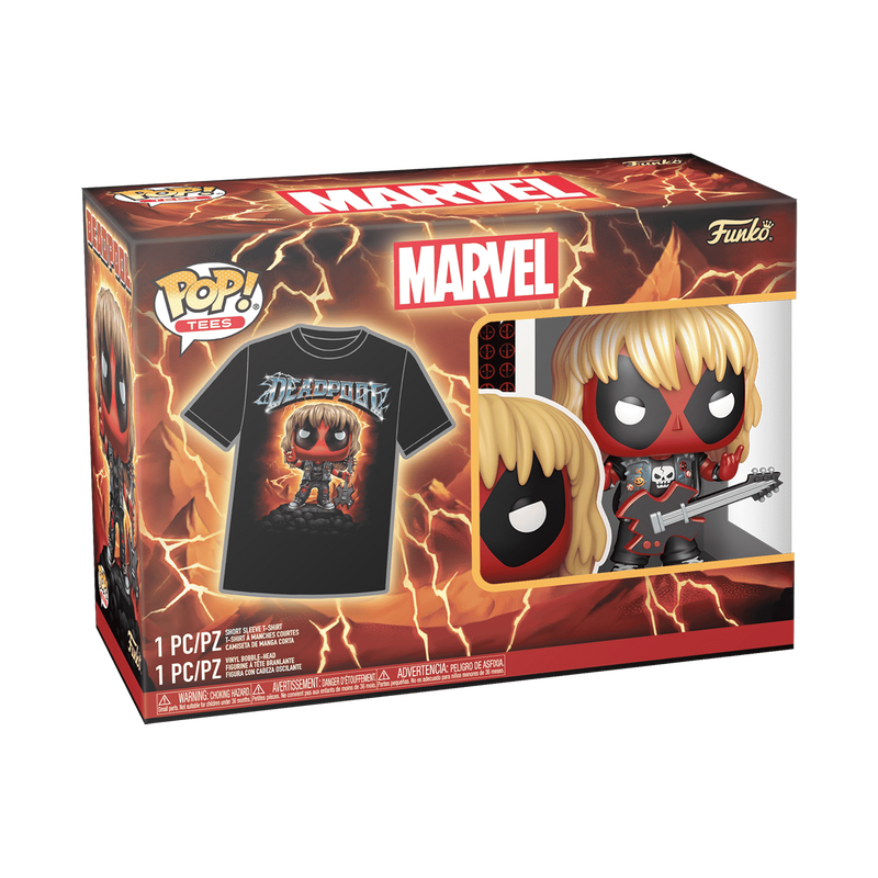 Pop! & T-shirt Heavy Metal Deadpool (Metallic) 