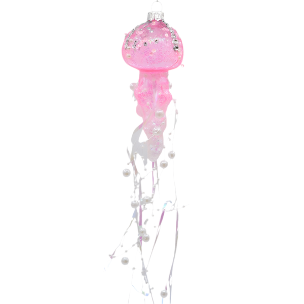 Roze kwallenkerstbal