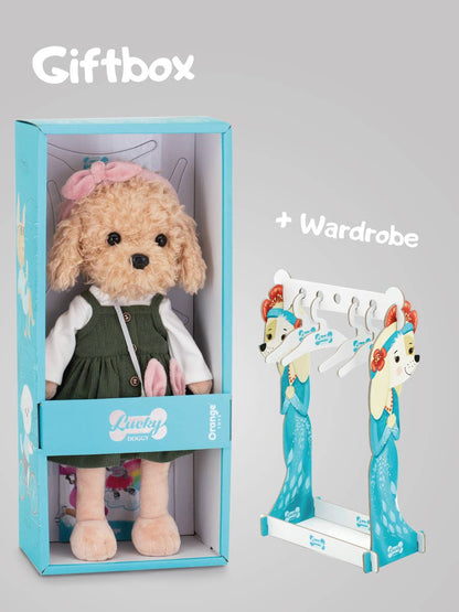 Poupée chien Lucky Fendi : Voyage à Paris-38cm