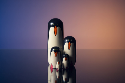 Russische pop pinguïn