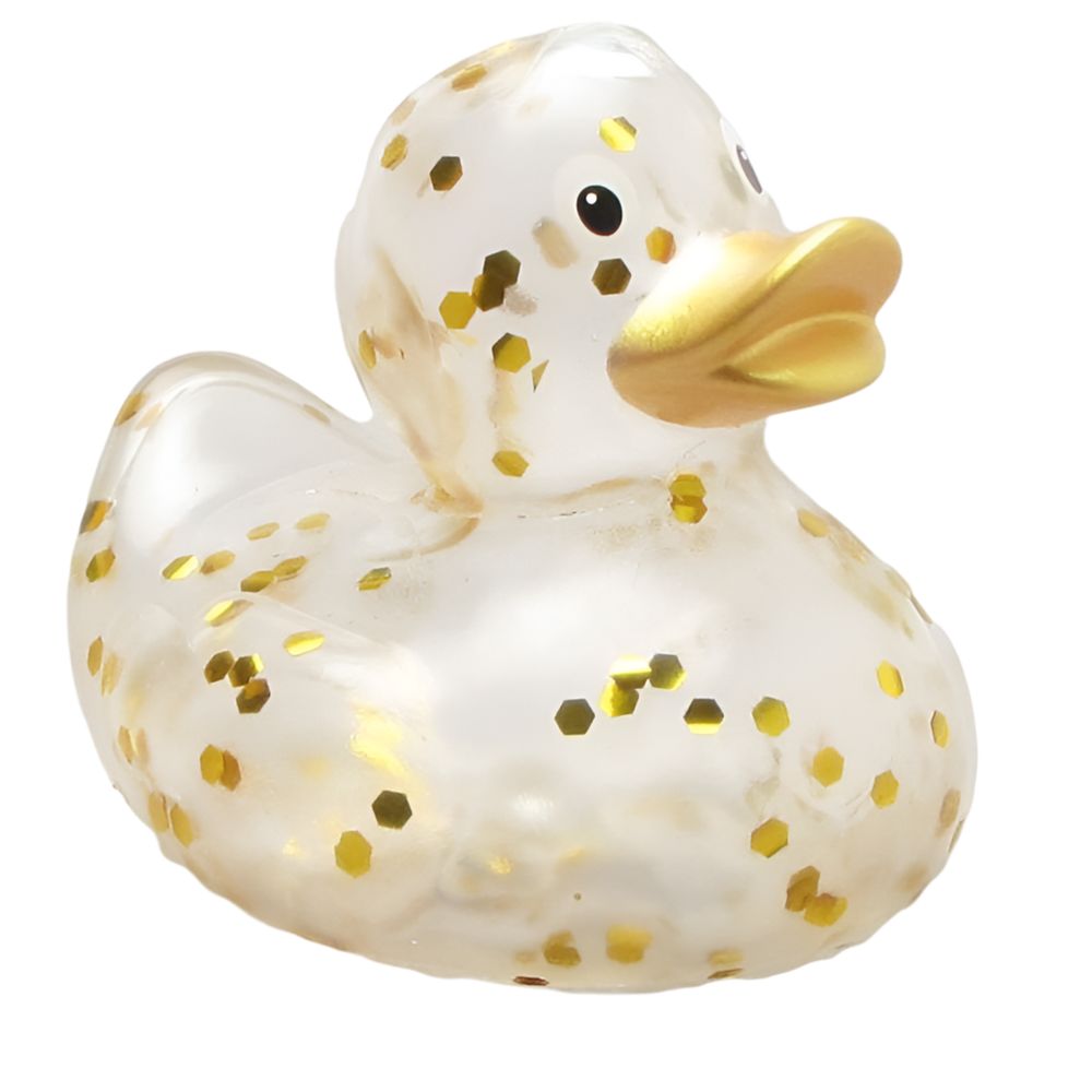 Canard Classique à Paillettes Dorées