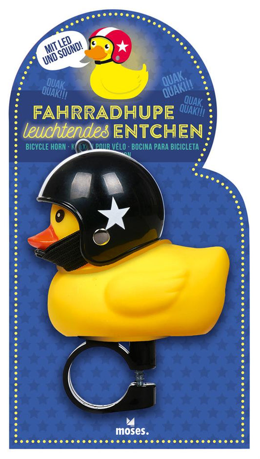 Canard avec Casque de Moto