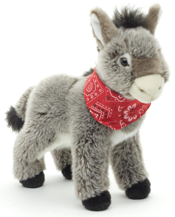 Peluche Âne avec écharpe, debout