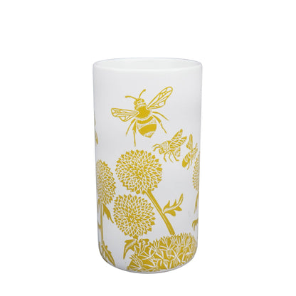 Vase en céramique Bee Dandelion - moutarde jaune