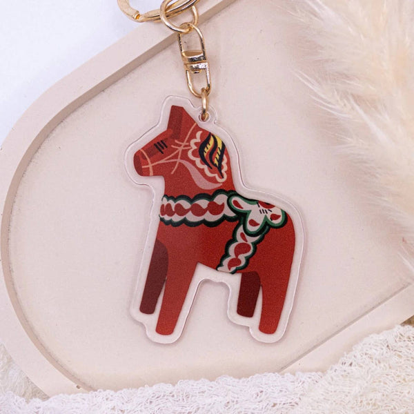 Dala-paard sleutelhanger
